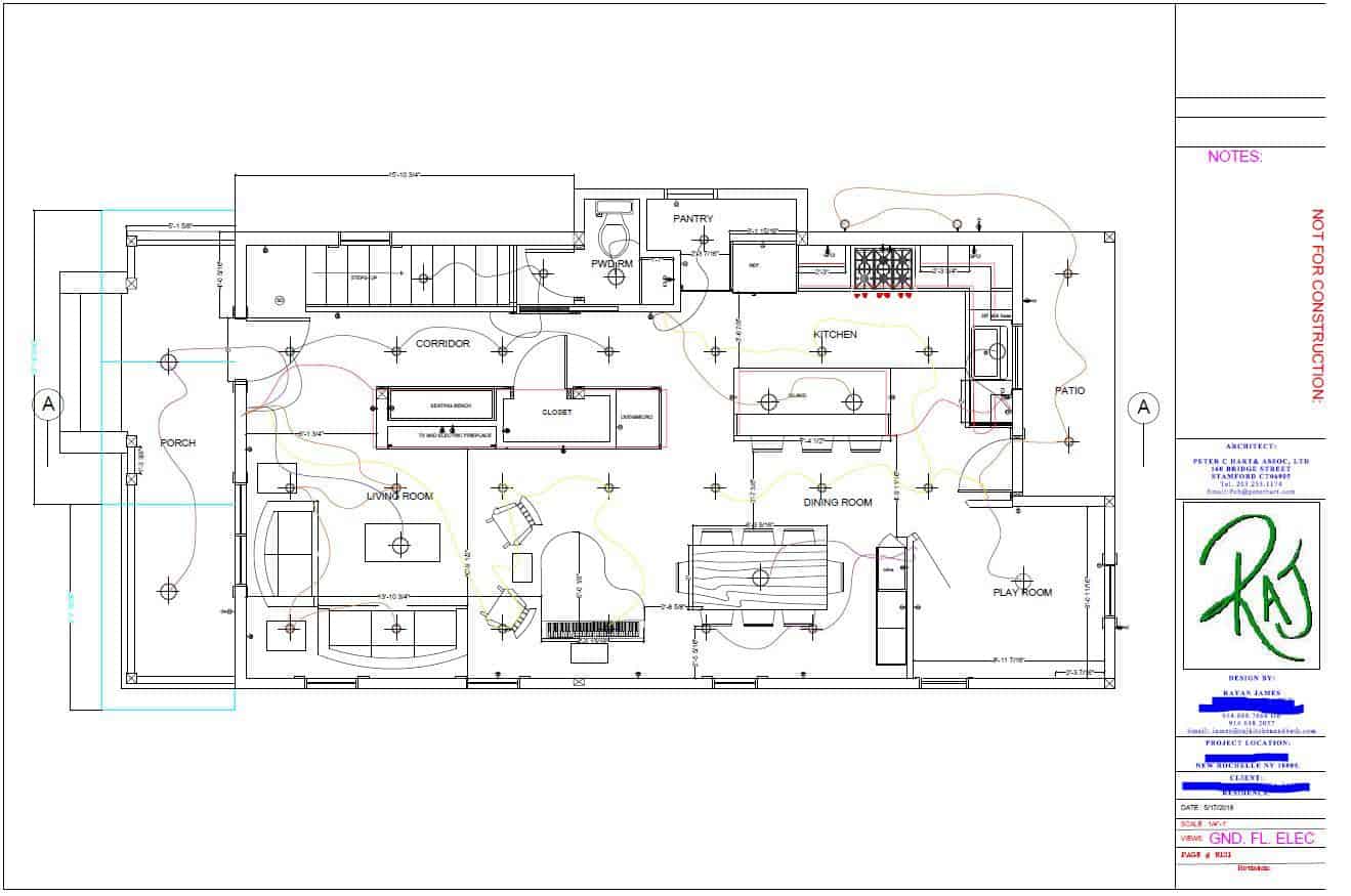 Sample of an actual floor plan designed by our Team