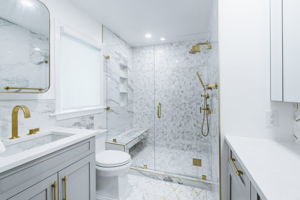 RAJ Kitchen & Bath bathroom remodel in White Plains, NY - Primary bath renovation