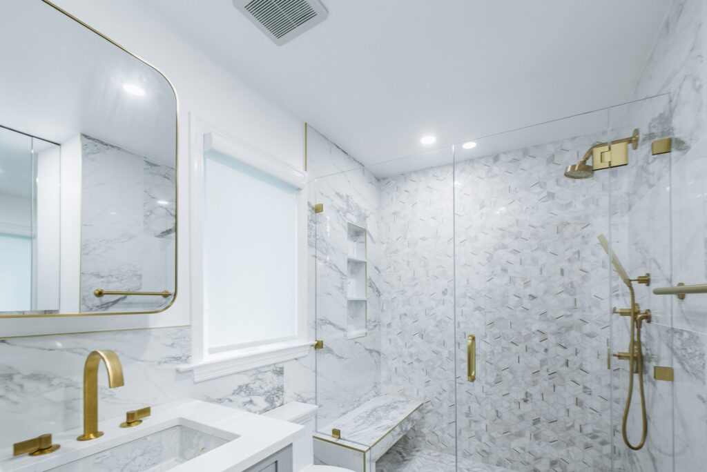 RAJ_240608-89 Marble tile with brass hardware bathroom remodel